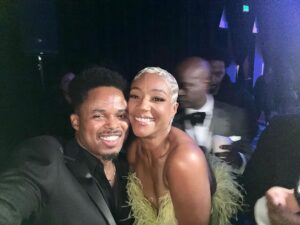 Walter Jones Instagram - Congratulations @theonlyjasonlee  on the  success of the #hollywoodunlockedimpactawards2023  @tiffanyhaddish @rosaacosta  picture cred: #FreddyO #walterejones  #aboutlastnight