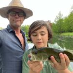 Walton Goggins Instagram - First fish, first dip, first motorcycle ride of the season…. daddy’s home!!!! #godilovemykid @nadiasomerset