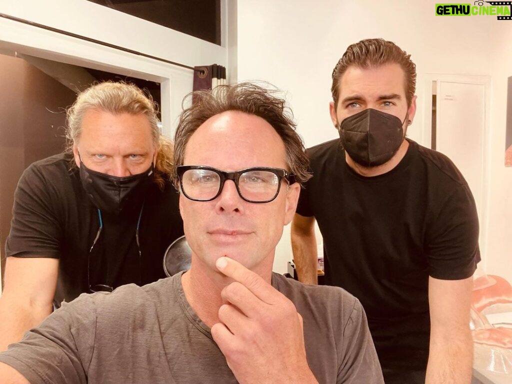 Walton Goggins Instagram - With my Menzzzz @jagar65 and @vincentvandykefx Really they’re @samuelljackson Menzzz… but when Sam’s not working… they MY MENZZZZZ! First makeup test for FALLOUT. Got Rio Bravo cued up… I don’t care if this takes all day long. let’s fucking goooo!!!