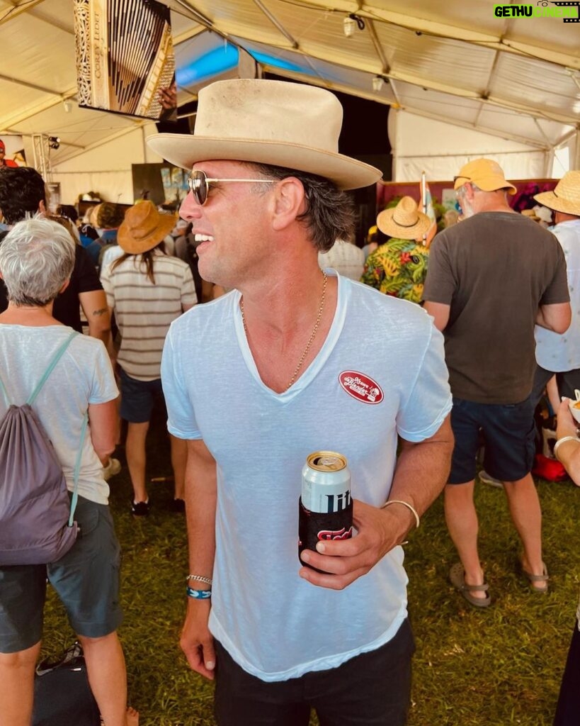 Walton Goggins Instagram - Jazz Fest day one… Lionelllll and Bombino. Thank you @toddington for the company and the bike and and making that bloody… only thing that would have made it better is @mulholland.spirits Vodka! Gatdamn that was a good day! @katiesinmidcity those oysters and crawfish beignet were on Point!