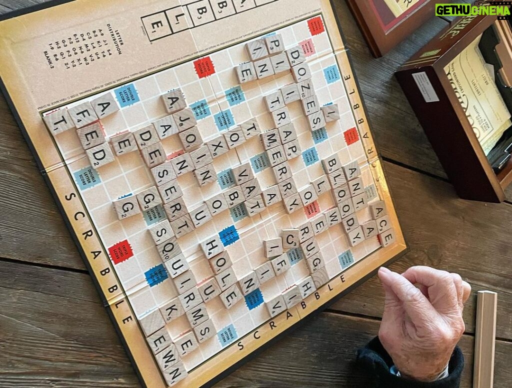 Walton Goggins Instagram - What a walk… what a world… scrabble game wasn’t bad either. I let that ajoin slide… cause that’s my mama.