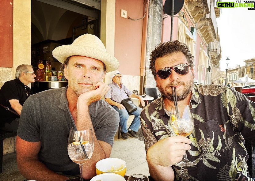 Walton Goggins Instagram - Look who showed up in my Sicilian feed… my favorite nephew… Jesse Gemstone! He likes Cacio e Pepe as much as I do! Quality time Italian Style. 🇮🇹🇮🇹