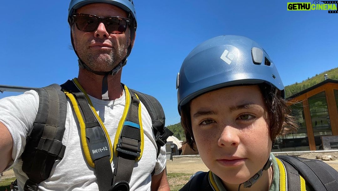 Walton Goggins Instagram - The perfect Hudson Valley day… americas longest zip line @catamountmtnresort a cold beer and some of the best food around @quinniesnewyork and listening to our boy play the Irish fiddle. Thank you universe for this day!