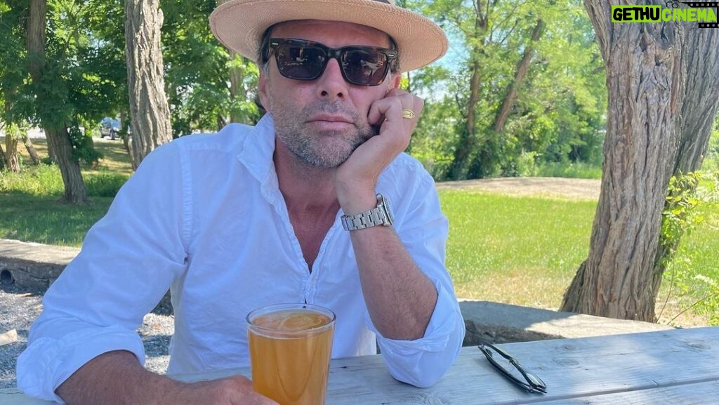 Walton Goggins Instagram - The perfect Hudson Valley day… americas longest zip line @catamountmtnresort a cold beer and some of the best food around @quinniesnewyork and listening to our boy play the Irish fiddle. Thank you universe for this day!