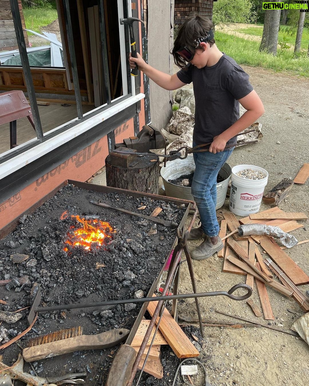 Walton Goggins Instagram - Time with my family… baking bread, forging knives, kissing dogs, riding bikes… I love to work… but Gatdamn I love some time off. #thehudsonvalley @nadiasomerset