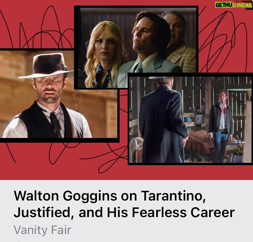 Walton Goggins Instagram - Article out in Vanity Fair. Thank you David for listening to my homilies and reordering them in a way that makes me sound more interesting than I probably am. I so enjoyed our conversation. Humbling to see a lot of it in one place. Interview in the profile if the rest of y’all are interested. #DavidCanfield @vanityfair