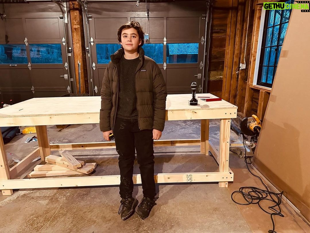 Walton Goggins Instagram - The only thing I’ve ever built was a miniature puppet stage so I could get a construction pin on my Weblo sash when I was a Scout. I was 9 years old. Built it out of a dog house we had rotting in the back yard. But my son, he has that itch. He imagines things and want to see them made manifest. He asked me to help him build a work table to begin his journey in earnest. I was so insecure about it. But when they ask, we try. We gotta try. that’s the table in the second picture. It’s level… I did my level best. I try and do that every day. He deserves that. Here’s to trying new things… thank you Hudson Valley for giving me the space to make mistakes and occasionally get things right. WG