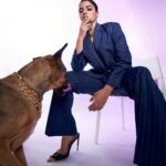 Wamiqa Gabbi Instagram - Peter on the sea for @gq @gqindia 🌊🐕 . Outfit- @jayeshandkaajalshah Styled by- @sukritigrover Styling Team- @vanigupta.23 @bitofbash @harshitadaga01 HMU @forum.gotecha Hair asst @hairmovesartistry Photographer @mohitvaru