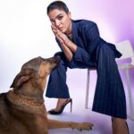 Wamiqa Gabbi Instagram - Peter on the sea for @gq @gqindia 🌊🐕 . Outfit- @jayeshandkaajalshah Styled by- @sukritigrover Styling Team- @vanigupta.23 @bitofbash @harshitadaga01 HMU @forum.gotecha Hair asst @hairmovesartistry Photographer @mohitvaru
