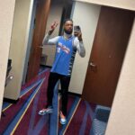 Warren Egypt Franklin Instagram - I had the honor of singing at the first Cavs game of the year. And what a night it was singing in front of 20,000 people in my hometown 🔥 @spidadmitchell 71 POINTS! You’re wild, the biggest cavs game since GM7 in the finals. CLEVELAND I love you. Thx you @cavs & @rocketmortgagefieldhouse for the opportunity. Im gonna always put on for 216 Baby 😝 Rocket Mortgage FieldHouse