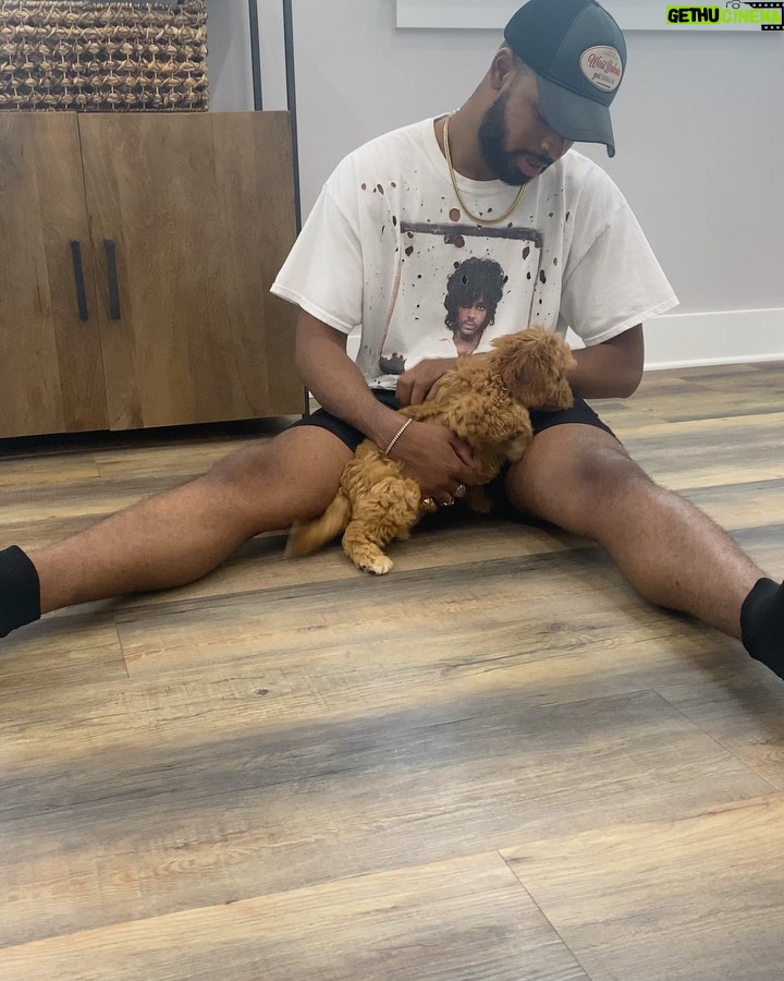 Warren Egypt Franklin Instagram - Happy 1st birthday to my son and literal road dog BRONX πΎπ€ thx you for keeping my anxiety down, for being the most intrepid and intuitive learner, for being patient with me, and most of all making me the happiest dog dad ever! On Tour :)