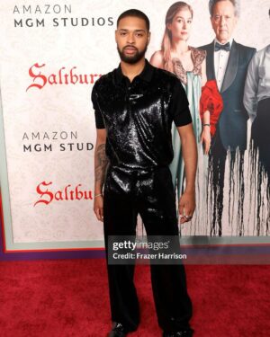 Warren Egypt Franklin Instagram - Saltburn LA Red Carpet. In @dolcegabbana 🖤✨ I had the best time ever. Thx to everyone who made it feel like a dream