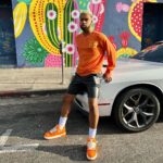 Warren Egypt Franklin Instagram - In my Louis peppa steppas 🧡 📸: @philemonchambers Los Angeles, California