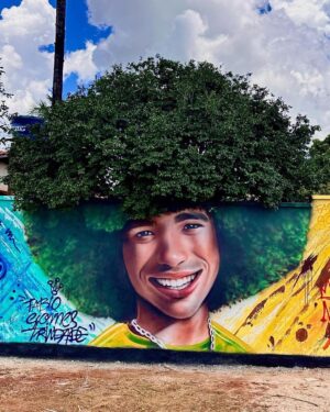 Will Smith Instagram - Wow!! @fabiogomestrindade, fico honrado e sempre impressionado com seu trabalho! I love the beauty you bring to the streets of Goiás. E aí Brasil?!