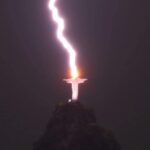 Will Smith Instagram - WHOA! Lightning struck O Cristo!! (Christ the Redeemer statue in Rio) Okay… I get it… I’ma straighten up! 😳 📷 @fsbragaphotos