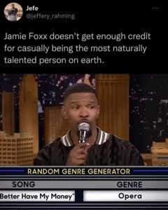 Will Smith Instagram - @iamjamiefoxx is a BEAST!!! Singer, Actor, Comedian — THE TRUTH! via @certifiedthrowback
