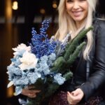 Xhemi Shehu Instagram - Dazzling in blue❄️ @xhemishehu_ ✨ #floral_fantasy_tirane #holiday #bouquet #alittlebeautyeveryday #flowerpower