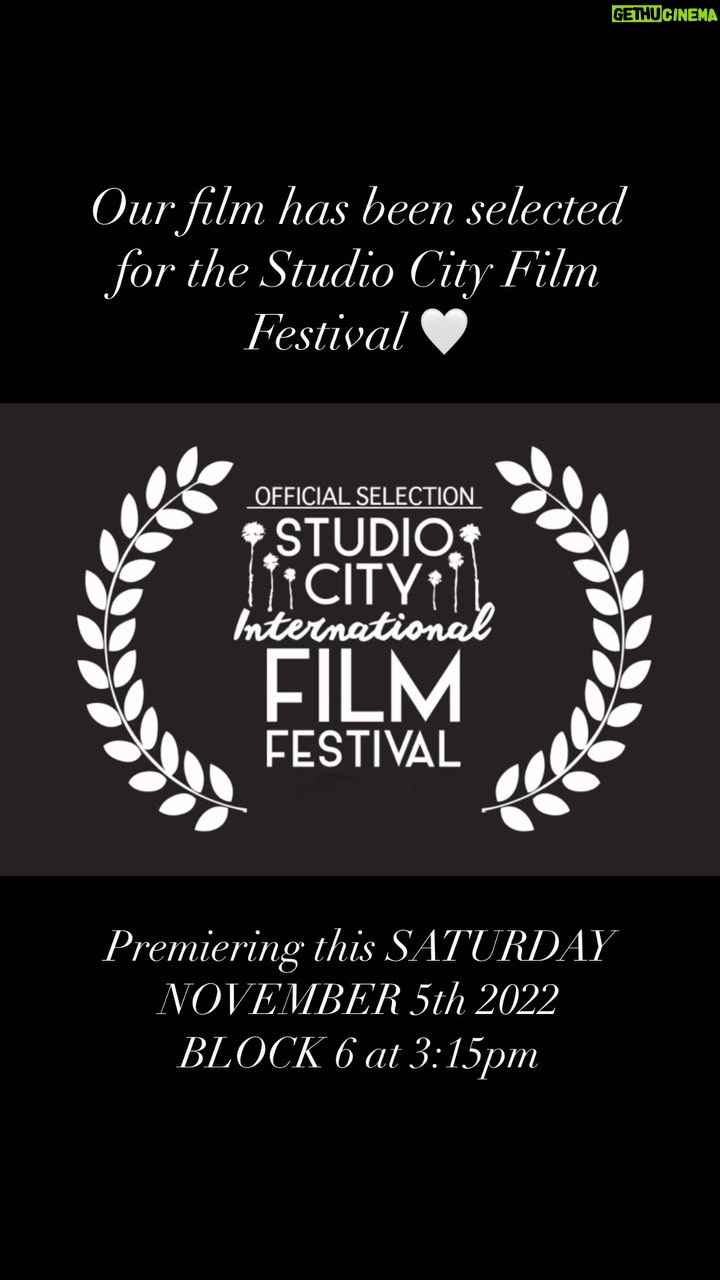 Yasmine Aker Instagram - It is with a heavy heart, I share this good news 🥺 myself and all Iranians have been completely consumed with the crisis and revolution in Iran. I’ve felt deeply guilty sharing this good news with the world, our family and friends, but I know many of you who have supported our film would like to hear this good news. Our film @okay_shortfilm has been selected for the 10th annual @studiocityfilmfestival and will be premiering this SATURDAY NOVEMBER 5th 2022! Come see our film this Saturday (BLOCK 6) at 3:15pm on Nov 5, 2022 — please come early to find parking and get settled. Nov 10th will be the closing night awards show, opening night red carpet reception will take place this Thursday Nov 3rd. All the movies are listed on www.studiocityfest.com Tickets for each block are $15 THEATER Larmmle NoHo 7 Theater 5240 Lankershim in North Hollywood Q&A There is a Q&A session at the end of EVERY movie block. I want to give a huge thank you to the following people, this film would not have been a possibility without you 🙏🏼 @zeekozaki @itselliotknight @farkmarney @albina.katsman @mediise @ohheyitsmari @soforeignofficial @okay_shortfilm @hollyhkaplan @adamsilvera @samanthamelitta @elham.yaqubi @preston_yarger @mileskula @shayanebrahim @royazara @ebi @kourosh.yaghmaei @daalband @emadaghasi @moj @taragrammy @meitha14 #studiocityfilmfestival #studiocity #losangeles #filmpremier #shortfilm #iranianwomen #diversity #diversityinfilm #womeninfilm #firsttimefilmmaker #filmfestival #iran
