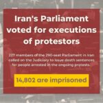 Yasmine Aker Instagram - The Islamic Republic has mass executed their own citizens in the past and would likely do it again. Diverging from this narrative is dangerous and damaging to the Iranian people fighting for freedom. Post made by: @persianswithpurpose @donya.delsouz @alsoknownas.e #freeiran #womanlifefreedom #mahsaamini #zhinaamini #مهسا_امینی