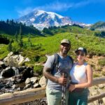 Yasmine Aker Instagram - Hiking through paradise 🏔️ #mountrainiernationalpark #swissalpsoftheus #tahoma Mount Rainier, Paradise, WA
