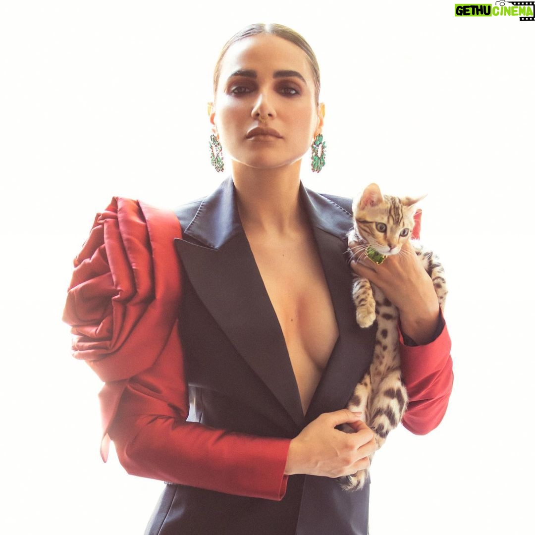 Yasmine Aker Instagram - Thank you @jejunemag for amplifying the Woman Life Freedom movement and holding space for a conversation about the connection between the rise of fundamentalism and climate change. What an honor to be the cover of your magazine ππΌ π Check out the full article here: https:// www.jejunemagazine.com/home/yasmine-aker Also is available in the bio @jejunemag Also a huge thank you to the amazing glam team, styling and photography. I adore each and every single one of you, thank you for making me look fabulous β¨π€ β¨ Credits: Photographer: @vincetrupsin Stylist: @mrqfears Make Up: @christophermilesmakeup And Hair: @mikahairstylist βοΈ Chelsea Chan π Wardrobe: Dress: @alpana_neeraj Earrings: @veronicatharmalingam π€ And as always, thank you Mona joon @consciouslivingpr β¨ #cover #actress #fashion #editorial #iran #art #womensrights #climatechange #iranianwoman #magazine #yasmineaker #photoshoot #celebrityphotographer #editorial #vincetrupsin #portrait Los Angeles, California