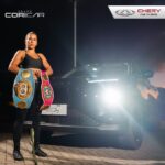 Yokasta Valle Instagram - ¡eQ7⚡️un SUV para campeones! Así como Yokasta aumentá vos también tu estilo en carretera con la máxima potencia de este eléctrico. #grupocoricar #cherycostarica #eq7 #eléctrico
