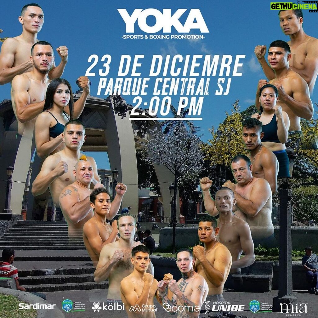 Yokasta Valle Instagram - Hoy tenemos “Sábado de Boxeo”.🥊 Nos vemos a las 2 p.m. en el Parque Central de San José. ENTRADAS TOTALMENTE GRATUITAS FELIZ NAVIDAD🎄 Parque Central de San Jose