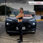 Yokasta Valle Instagram - ¡eQ7⚡️un SUV para campeones! Así como Yokasta aumentá vos también tu estilo en carretera con la máxima potencia de este eléctrico. #grupocoricar #cherycostarica #eq7 #eléctrico