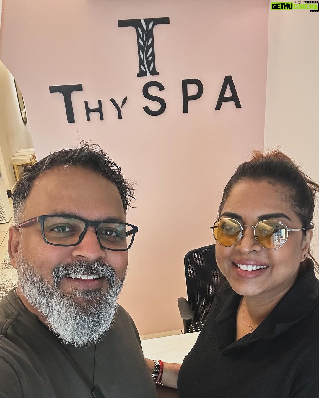 Yugendran Instagram - Enjoyed a rejuvenating massage at @_thyspa at Jalan Ipoh, with @hayma_malini. A perfect escape for relaxation! What an awesome massage. Thanks @thyivyakalaiselvan