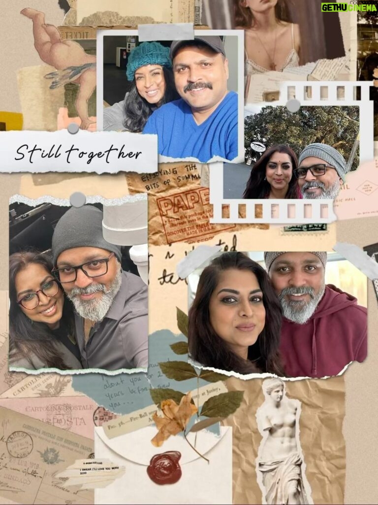 Yugendran Instagram - 24 years have gone... It is still so fresh and lovely to be with you. Yes we do have fights like any other couple. Understanding plays a vital role in any relationship. We know better about each other. Thats our strength of LOvE. Lets celebrate many more anniversaries. Looking forward completing silver jubilee next year. Happy Anniversary Ammu. Love you forever.