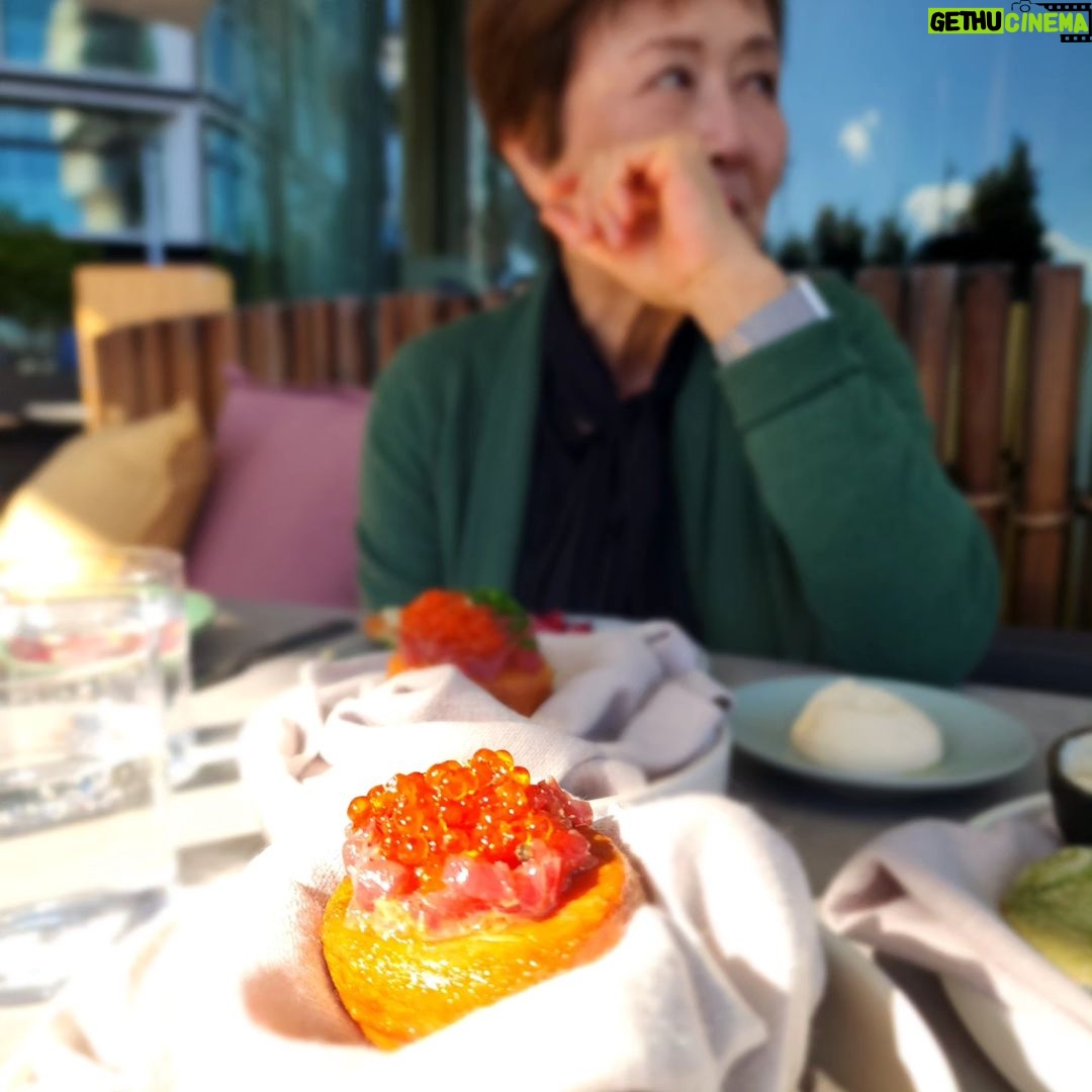 Yumi Stynes - 3.8K Likes - Another day in paradise with the one person I really needed to cuddle and celebrate with today 🙏🏼😍, plus my favourite restaurant, a ferry ride⛴️ and glorious winter sunshine 🙌🏼