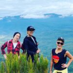 Yumi Stynes Instagram - A cup-filling weekend away in the Blue Mountains to celebrate @_sarahwilson_'s looming departure overseas 🥲 and cover more than 26km of genuinely challenging/ dangerous terrain, fall in mud, laugh deeply (all the way to my cervix) and bathe in pita bread. 1. The crew, the whole crew and nothing but the crew. 2. @_sarahwilson_ and our grumpy 15-year-old @jessmillersydney who sulked and kicked gravel and mumbled. 3. The view from our stunning digs @cloud.parade.leura 4. @timbrownmeditation made sure I didn't get left behind in the jungle 5. The ironically closed Wikileaks Cafe. Baffling. If you know, explain it to me. 6. Seriously, it's like Jurassic Park in there! 🦕 #BlueMountains 7. I'm filthy but @jeaninebribosia = immaculate. 8. The Ceremony of Giving. How does one gift to a minimalist? 9. Beverly the Doll and Shadow Beverly! 🪆 10. Yumi, Patti, Jeanine, Sarah and Jess. This was taken before any of us had gotten lost/exhausted/off-piste. How young and fresh-faced we were! 🤣