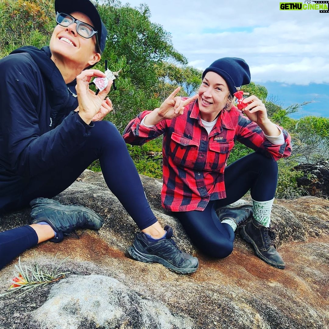 Yumi Stynes Instagram - A cup-filling weekend away in the Blue Mountains to celebrate @_sarahwilson_'s looming departure overseas š„² and cover more than 26km of genuinely challenging/ dangerous terrain, fall in mud, laugh deeply (all the way to my cervix) and bathe in pita bread. 1. The crew, the whole crew and nothing but the crew. 2. @_sarahwilson_ and our grumpy 15-year-old @jessmillersydney who sulked and kicked gravel and mumbled. 3. The view from our stunning digs @cloud.parade.leura 4. @timbrownmeditation made sure I didn't get left behind in the jungle 5. The ironically closed Wikileaks Cafe. Baffling. If you know, explain it to me. 6. Seriously, it's like Jurassic Park in there! š¦ #BlueMountains 7. I'm filthy but @jeaninebribosia = immaculate. 8. The Ceremony of Giving. How does one gift to a minimalist? 9. Beverly the Doll and Shadow Beverly! šŖ 10. Yumi, Patti, Jeanine, Sarah and Jess. This was taken before any of us had gotten lost/exhausted/off-piste. How young and fresh-faced we were! š¤£