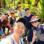 Yumi Stynes Instagram - Glowing up 😎 in nature 🏞️ Also - sorry everyone for screaming so much and so continuously when I got in the water, I thought it was a competition