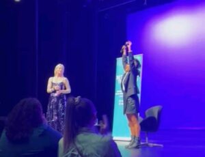 Yumi Stynes Instagram - The loving vibes from last night's launch of @clementine_ford's new book 'I DON'T' linger on.❤️❤️❤️ 

Thanks everyone for coming out to Seymour Centre. 

My 19-year-old listened to the new 'Ladies We Need to Talk' episode interviewing Clem about the failing institution that is marriage and said, "MUM, I AM NEVER FUCKING GETTING MARRIED" and I said 🙏🏻Good.