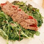 Yusuke Onuki Instagram - 本マグロステーキのサラダ🥗 美味しくできたー❤️ #サラダすきな人と繋がりたい
