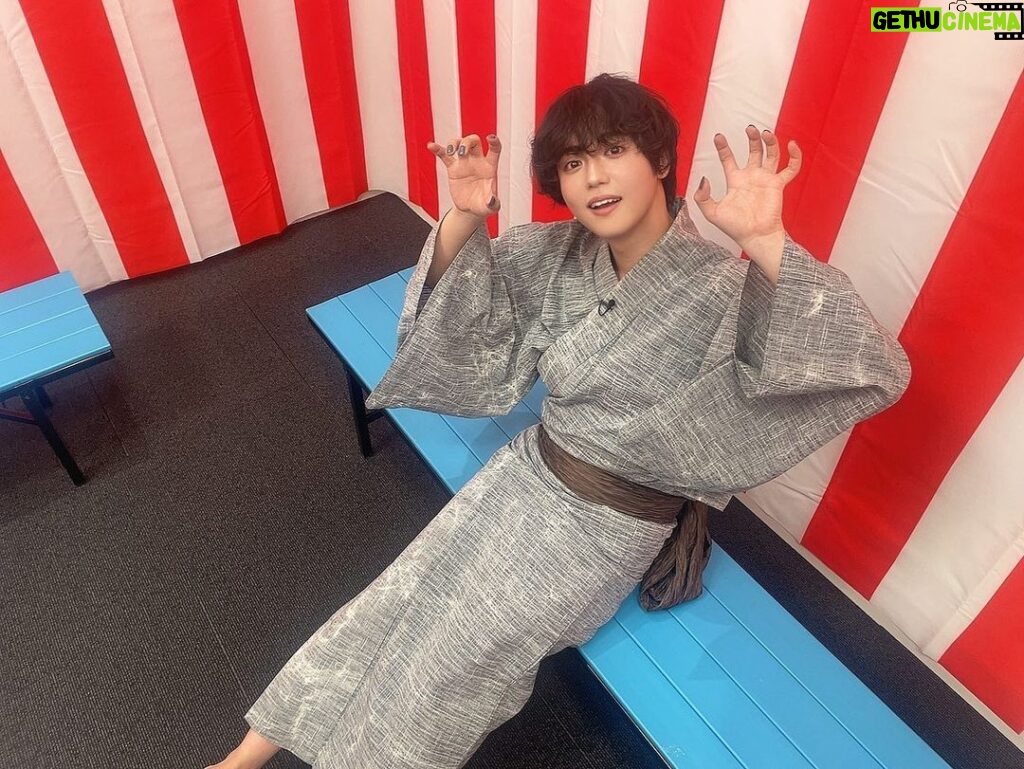 Yutaro Instagram - 今年初浴衣👒 あそびば縁日イベントの思い出ショット。 まだアーカイブでも見れるのでこの機会に是非。 笑い過ぎてクッタクタ。収録もしたのでお楽しみっ。