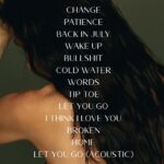 Yvonne Catterfeld Instagram - Habt ihr schon meine „Tracklist“ gesehen? Hinter jedem Titel verstecken sich starke, kraftvolle oder emotionale Songs sowie viele Gedanken und Geschichten. Was glaubt ihr, könnte sich hinter den Titeln verbergen? 😉 Alle Songs wurden von @truvamusic und mir geschrieben. Change und Cold Water sind von mir geschrieben ☺️ #emotionen #gedanken #change