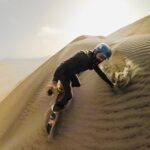 Zac Efron Instagram – Sandboarding outside Lima, Peru🤙🇵🇪🙏#2018throwback