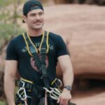 Zac Efron Instagram - Thanks to the @kodiakcakes crew for the wild welcome. They had me jump off a cliff to join the team 🤯 Check the link in the bio to see the whole story #kodiakcakes #moabutah #ropeswing