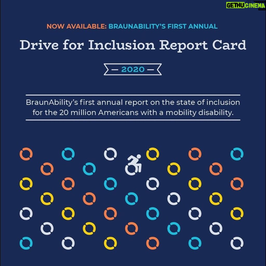 Zach Anner Instagram - @Braunability released their first annual drive for inclusion report card highlighting that for as much progress as we’ve made in the 30 years since the Americans with Disabilities Act we still have a long way to go. #driveforinclusion
