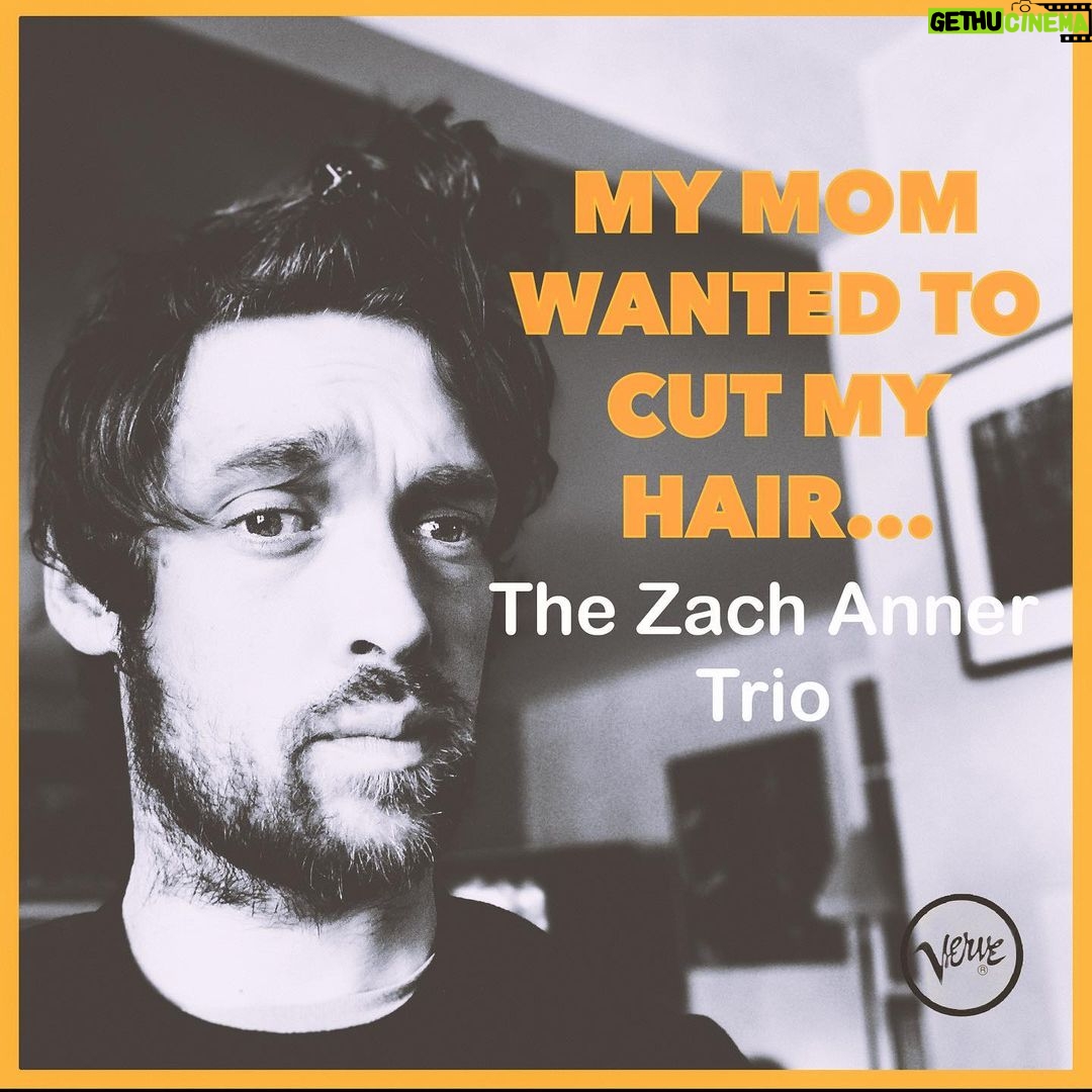 Zach Anner Instagram - My mom wanted to cut my hair but I made this jazz album cover instead...