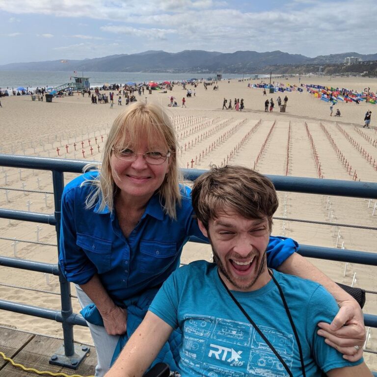 Zach Anner Instagram - Love you, Mom! Thanks for being such a fierce role model and teaching me to follow my passions. I owe you a lifetime of amazing parenting so whenever you want to switch roles, let me know! #happymothersday #bestmom
