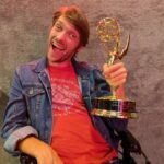 Zach Anner Instagram – #tbt to the time I stole an Emmy. I think they should give out #Emmys for Best Use of Denim on a Person. What would you win a random award for?