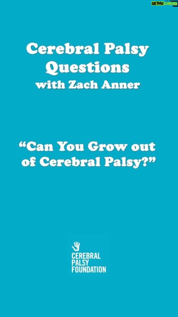 Zach Anner Instagram - Have you ever been asked if you would or could grow out of cerebral palsy? We asked our friend Zach Anner for his take on answering this question that many of us with CP have heard before.