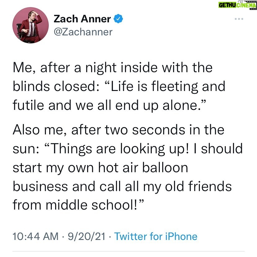 Zach Anner Instagram - Sometimes a little sun makes a big difference…