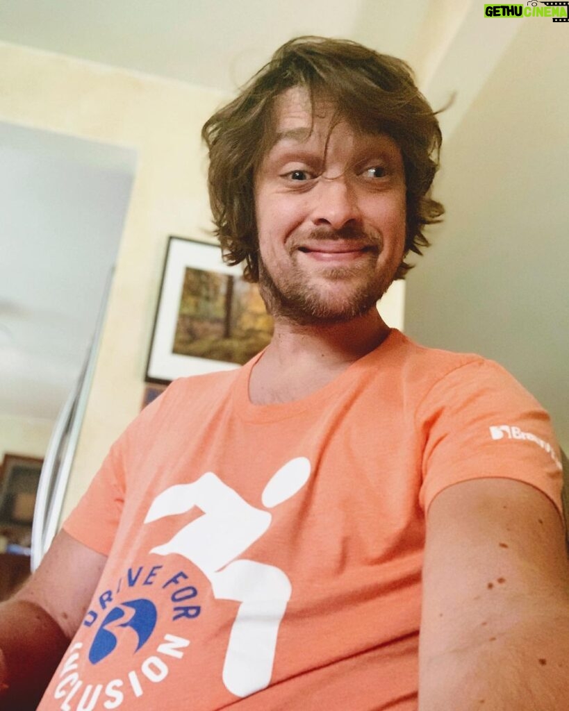 Zach Anner Instagram - Is it just me or do I look ridiculously sexy in my @braunability #driveforinclusion shirt? Thanks for all the awareness you’re spreading while helping me look amazing.