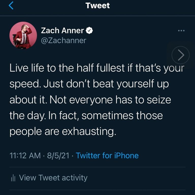 Zach Anner Instagram - I’m sure someone needs to hear this today…
