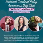 Zach Anner Instagram - I’m chatting with @themightysite for Cerebral Palsy Awareness Day – you can tune in live on Facebook and YouTube right now! #cerebralpalsyawarenessday
