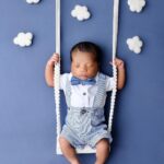 Zakiyah Everette Instagram - ☁️ 2 weeks with my SONshine ☀️💙 📸 - @lisayvettephotography #babyHunter #Kenny #babylove #blackboyjoy #mylittlelove #sonshine